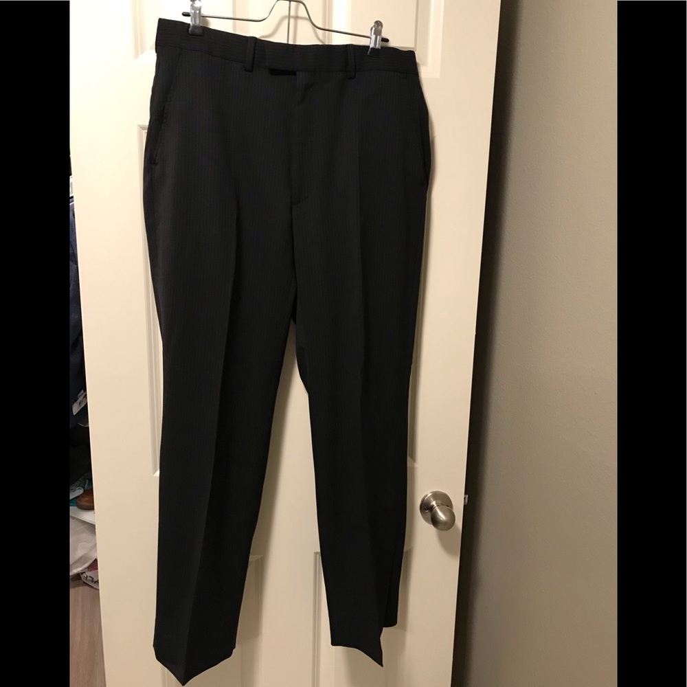 Perry Ellis black pinstripe pants